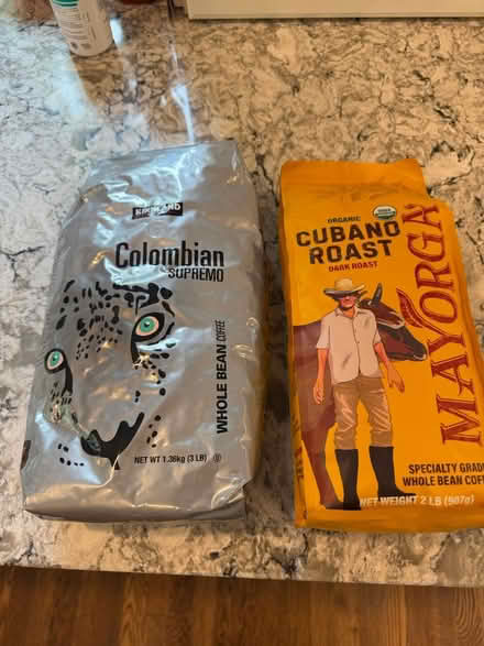 Photo of free 2 unopened bags of coffee beans (Chevy Chase, md) #1