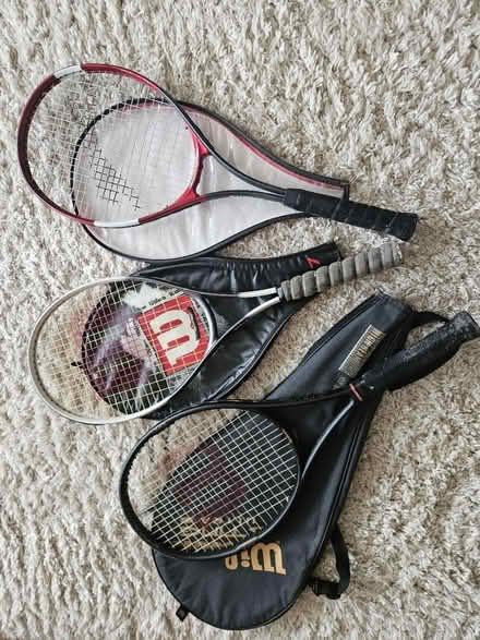 Photo of free 3 x Tennis Rackets (Chappel Allerton LS7) #1