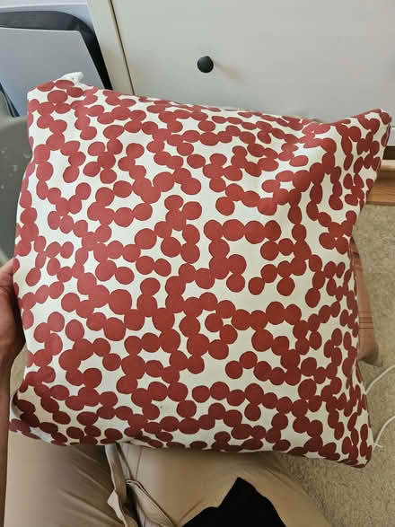 Photo of free Cushion with red/orange dots (Murrayfield EH12) #1
