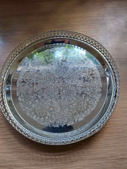Photo of free Small silver-coloured metal tray (Lightwater GU18) #1