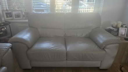 Photo of free 2 x Grey Leather sofas (Enfield EN3) #4