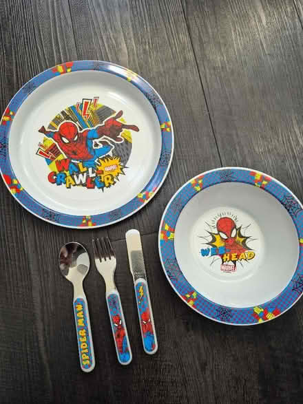 Photo of free Kids plastic plates/bowls/beakers & cutlery set (Ellenbrook M28) #2