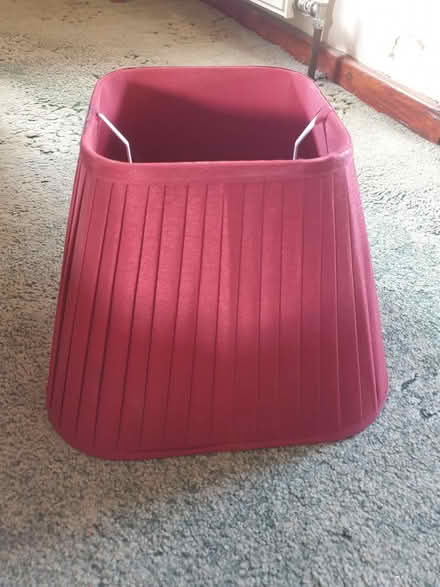 Photo of free red lampshade (Woodside WD25) #1