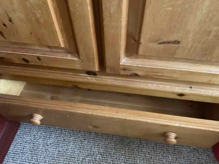 Photo of free Pine Wardrobe with drawer below (Heckington NG34) #3