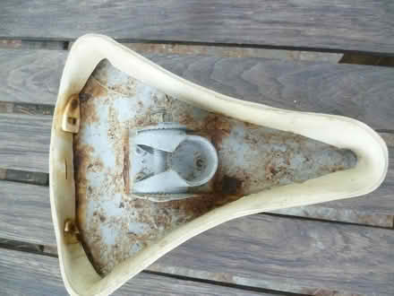 Photo of free white bike saddle (Runcton PO20) #2