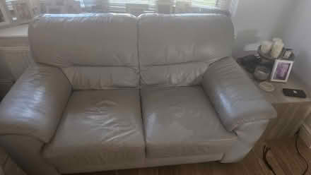 Photo of free 2 x Grey Leather sofas (Enfield EN3) #3