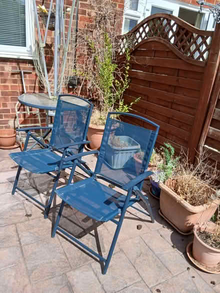 Photo of free 4 folding garden chairs (Walton HP21) #1