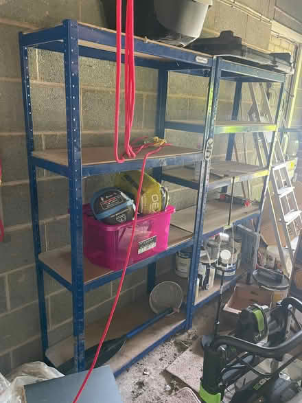 Photo of free Metal shelving and dust sheets (Allithwaite LA11) #2
