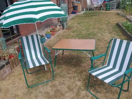 Photo of free Folding table and chairs (Presteigne LD8) #3