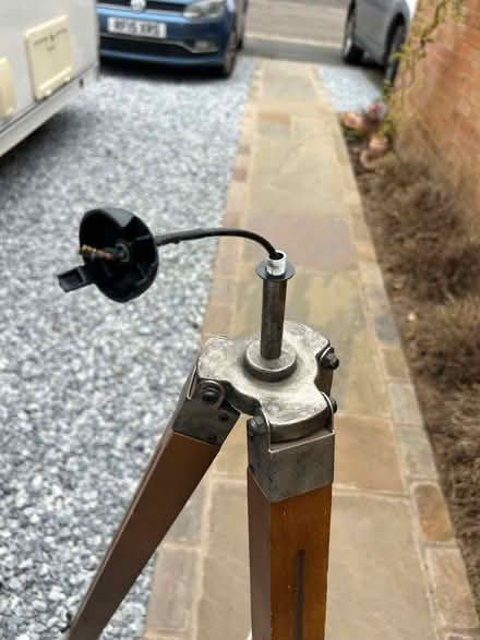 Photo of free Wooden tripod lamp (AL3 near Waitrose) #3