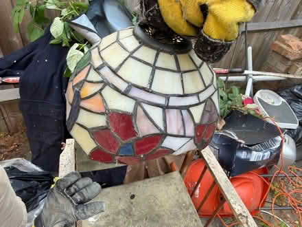 Photo of free Tiffany-style stained glass lamp sh (SW18 4QZ) #1