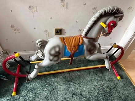 Photo of free Triáng moulded plastic rocking horse from the 60’s. (Dundee DD3) #1