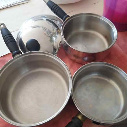 Photo of free x3 copper based saucepans + lids (seaton EX12) #2