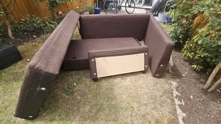 Photo of free Brown double bed sleeper couch. L shape (Harpenden AL5) #3