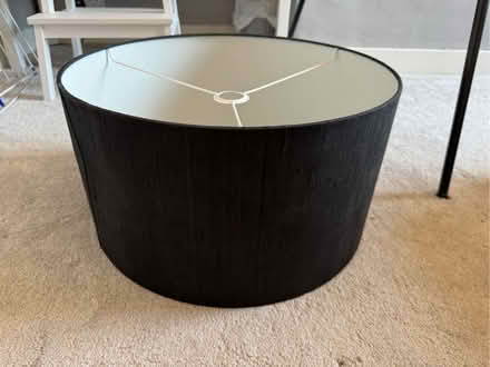 Photo of free Black textured lamp shade (Coley Ave Area RG1) #1