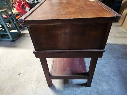 Photo of free Wood Console with Large Drawer (Cortland) #4