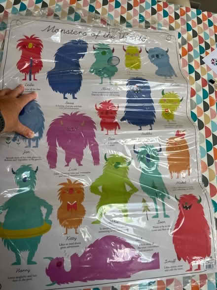 Photo of free About 22 sheets of Monster themed wrapping paper (Kenilworth CV8) #1