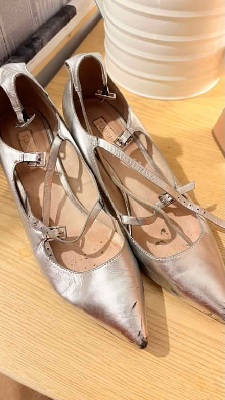 Photo of free Silver shoes/sandals size 38 (Potters Bar, EN6) #1