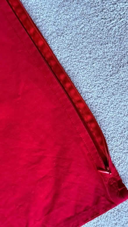 Photo of free 2 Large Red Cushion Covers (Billericay CM11) #3