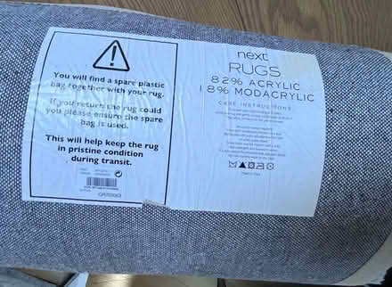 Photo of free Grey rug (Garston L19) #2