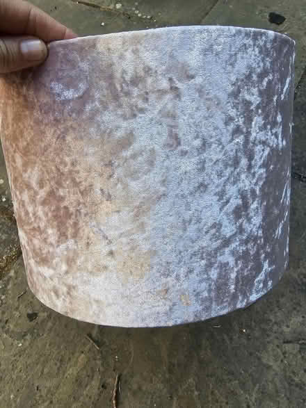 Photo of free Pink velvet ceiling lampshade (Goldsworth Park GU21) #2