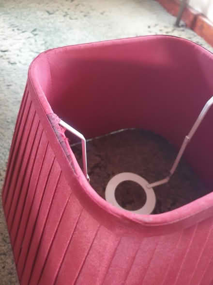 Photo of free red lampshade (Woodside WD25) #4