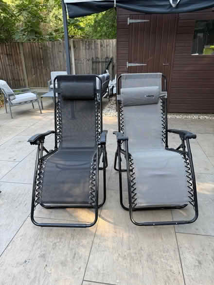 Photo of free Pair of reclining garden chairs (Cottonmill AL1) #1