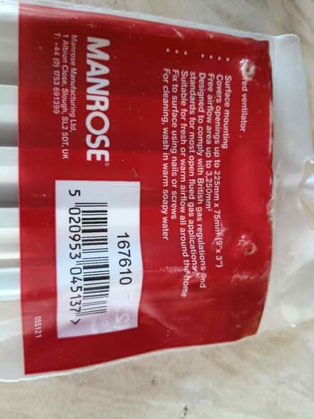 Photo of free Gas ventilator brick cover (Westminster Drive PO21) #4