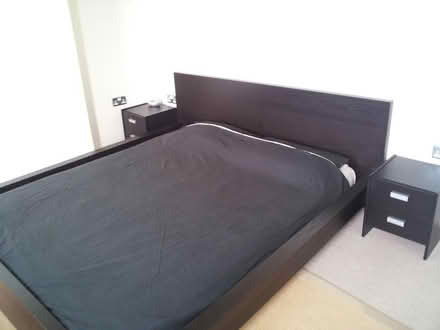 Photo of free IKEA Malm Double Bed with Mattress (Hammersmith) #1