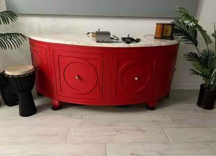 Photo of free Red Art Deco Side Table (North Las Vegas) #1