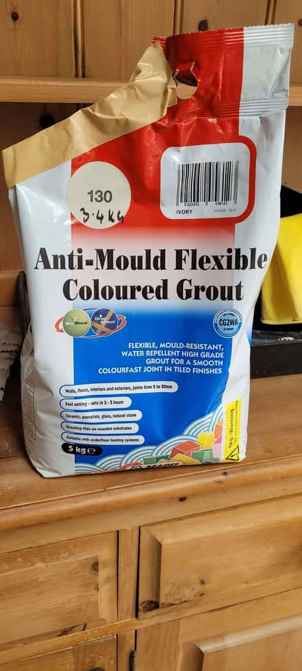 Photo of free Part bag anti mould grout ivory colour (Scale Hall LA1) #1