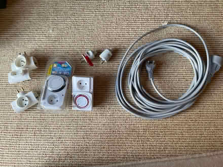 Photo of free French plugs, adaptors, programmers & extension cable (Barnard's Green WR14) #1
