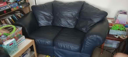 Photo of free Leather armchair and sofa (double seater) (Milton OX13) #1