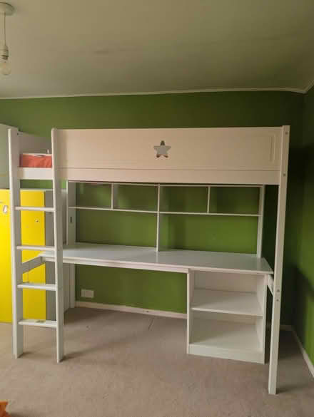 Photo of free Kids Bunk Bed Desk/Storage (White) (Kempston MK43) #3
