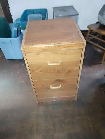 Photo of free Woodgrain Filing Cabinet (South-End Guelph) #1