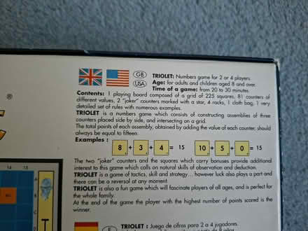 Photo of free A French game - Triolet (Welling DA16) #4