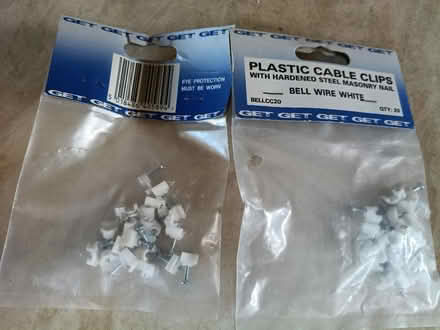 Photo of free Plastic cable clips NEW (Westminster Drive PO21) #3
