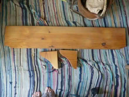 Photo of free Solid pine shelf and supports (BS3 Southville) #1