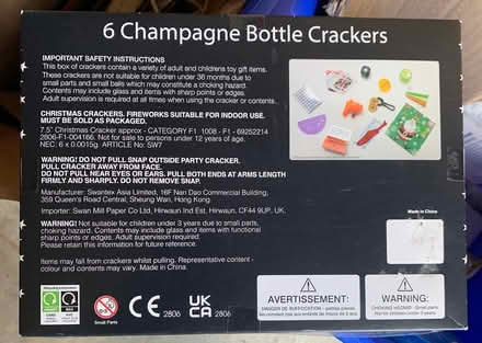 Photo of free Christmas Bottle crackers (Milton - Thompson/Main) #2