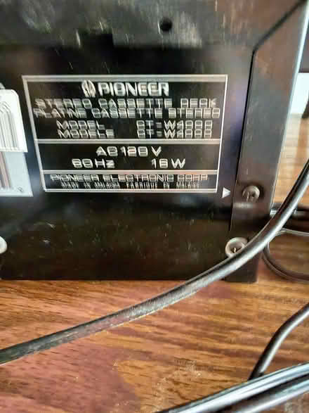 Photo of free Pioneer Cassette Player (downtown area Ridgewood NJ) #2