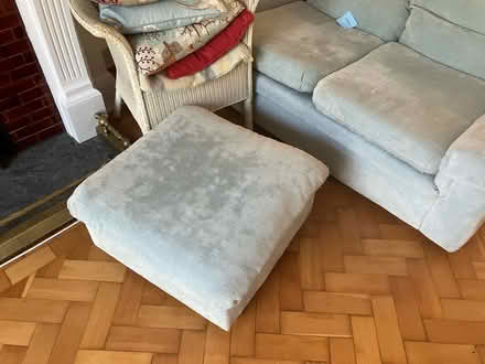 Photo of free 3 seater, 2 seater sofas and stool (W5) #3