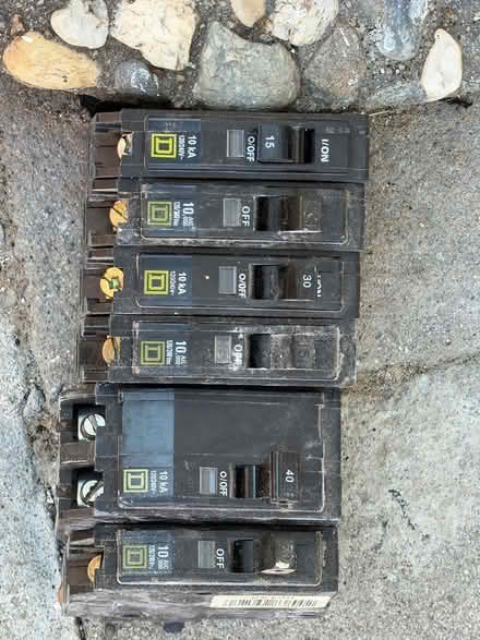 Photo of free Bunch of circuit breakers (East Palo Alto CA) #1