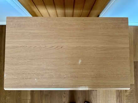 Photo of free Oak Effect Table with Drawer (New Milton BH25) #4