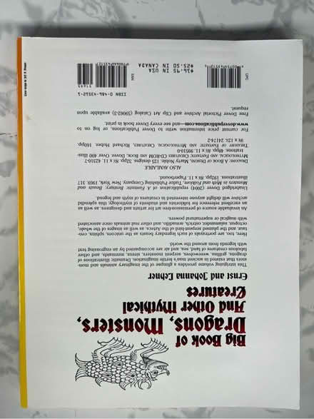 Photo of free Big book of dragons, monsters and other mythical creatures (Westbrook WA5) #2