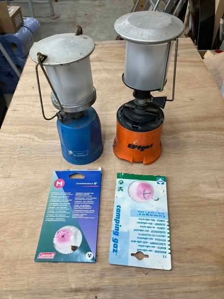 Photo of free 2 Camping Gas Lanterns (Catchgate Plantation NN12) #1