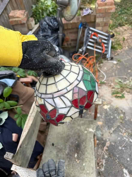 Photo of free Tiffany-style stained glass lamp sh (SW18 4QZ) #3