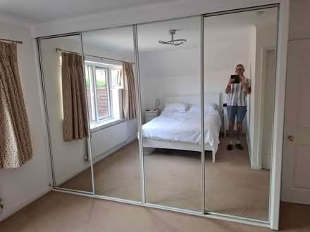 Photo of free Sliding wardrobe mirror doors (Bolbeck Park Mk15 8QD) #2