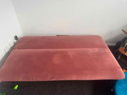 Photo of free Pink Velvet Sofa Bed (Billericay) #3