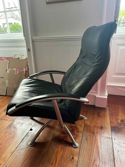 Photo of free Reclining black leather chairs (EX30AJ) #1