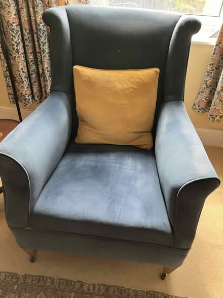 Photo of free Two upholstered chairs/glass coffee table (Hoylake CH47) #2